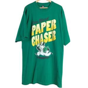 Hip Hop Monopoly Paper Chaser Noiz Shirt Green Oversized 4XL